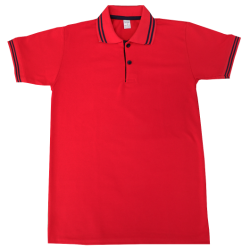 Polo Yaka Kırmızı Tişört