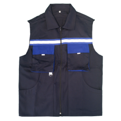 Lacivert İnce Gabardin Yelek