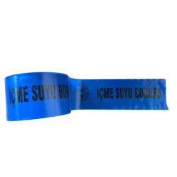 ASKİ İçme Suyu Borusu - Yeraltı Kazı Bantı / Toprak Altı İkaz Şeridi