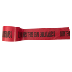 Ölüm Tehlikesi TEDAŞ OG/AG Enerji Kablosu - Yeraltı Kazı Bantı / Toprak Altı İkaz Şeridi