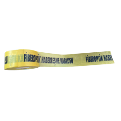 Fiberoptik Haberleşme Kablosu - Yeraltı Kazı Bantı / Toprak Altı İkaz Şeridi