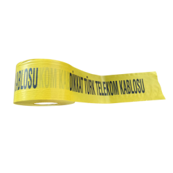 Dikkat Türk Telekom Kablosu - Yeraltı Kazı Bantı / Toprak Altı İkaz Şeridi