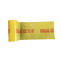Doğal Gaz ACİL TEL - Yeraltı Kazı Bantı / Toprak Altı İkaz Şeridi