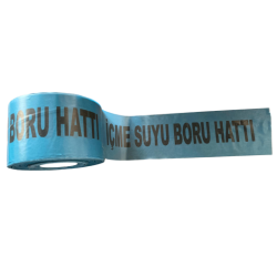 İçme Suyu Boru Hattı - Yeraltı Kazı Bantı / Toprak Altı İkaz Şeridi