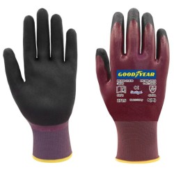 GOODYEAR 2715 TAM KAPLI BORDO İŞ ELDİVENİ 