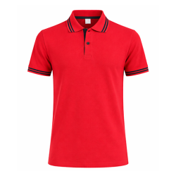 Polo Yaka Kırmızı Tişört