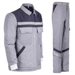 KIŞLIK 7/7 GABARDİN GRİ İŞ KIYAFETİ TAKIM