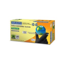 Top Glove Siyah Nitril Eldiven 