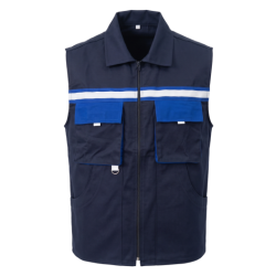 Lacivert İnce Gabardin Yelek