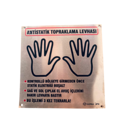 Bakır Statik Topraklama Levhası