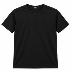 Düz Siyah Tişört | %100 Pamuk Basic T-Shirt