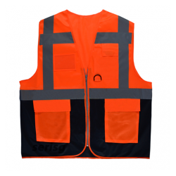Mühendis Tipi İkaz Yeleği Turuncu